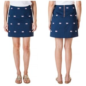 Castaway Ali Skirt Nantucket Navy with American Flag